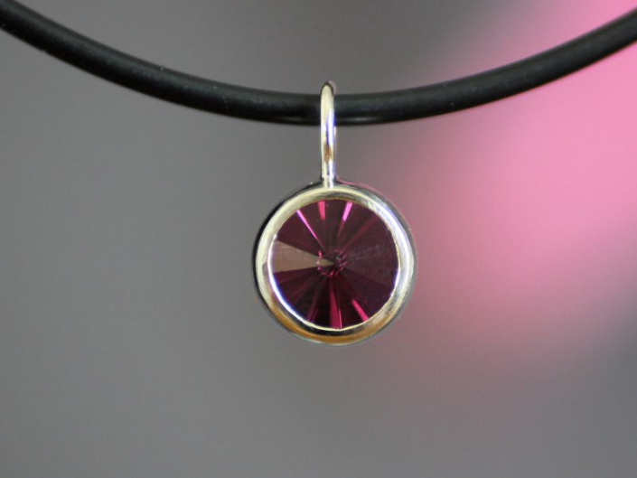 Anhaenger DI STELLE Platin Rhodolith SPIRIT SUN