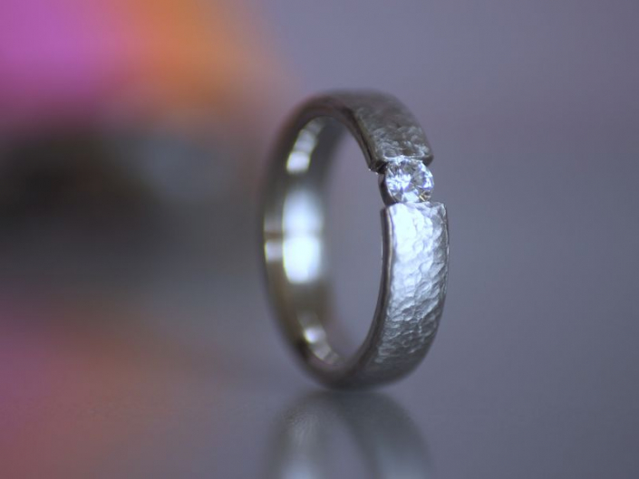 Ring SPANNI 1 Platin 950 Brillant 0,19 ct